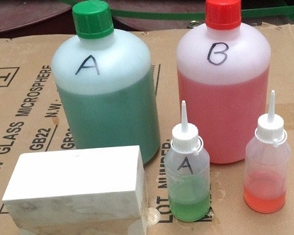 High Strength Fast Epoxy Resin Modeling  Green Adhesive 2kg Sets Package